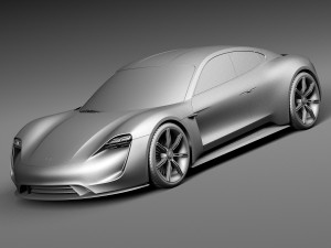 Porsche Mission E Concept 2015 3D Model