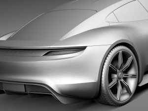 Porsche Mission E Concept 2015 3D Model