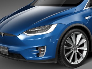 Tesla Model X 2017 3D Model