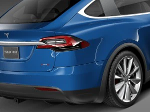 Tesla Model X 2017 3D Model