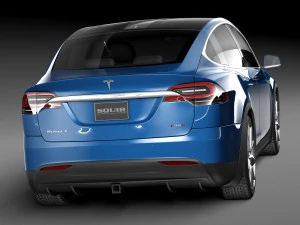 Tesla Model X 2017 3D Model