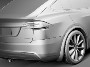 Tesla Model X 2017 3D Model
