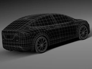 Tesla Model X 2017 3D Model