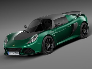 Lotus Exige Sport 350 2016 3D Model