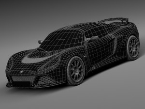 Lotus Exige Sport 350 2016 Model 3D