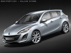 Mazda 3 Hatchback 2009 3D Model