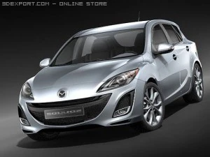 Mazda 3 Hatchback 2009 3D Model