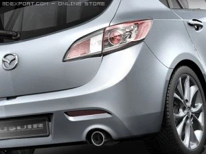 Mazda 3 Hatchback 2009 3D Model