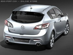 Mazda 3 Hatchback 2009 3D Model