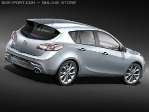 Mazda 3 Hatchback 2009 3D Model