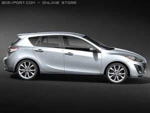 Mazda 3 Hatchback 2009 3D Model