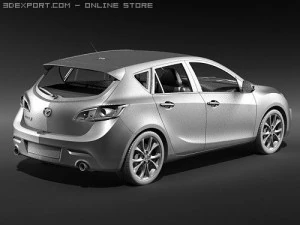 Mazda 3 Hatchback 2009 3D Model