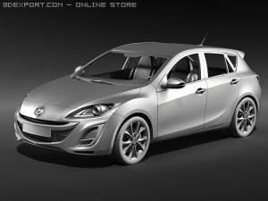 Mazda 3 Hatchback 2009 Modelo 3D