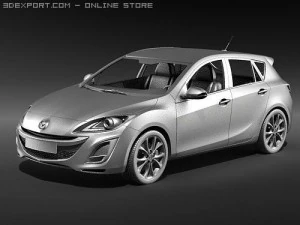 Mazda 3 Hatchback 2009 3D Model