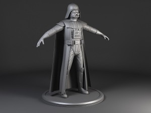 Star Wars Darth Vader Rigged for maya Modello 3D
