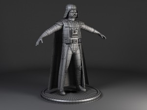 Star Wars Darth Vader Rigged for maya Modello 3D