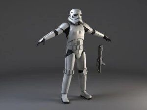 스타워즈 스톰트루퍼 리지드 3D 모델