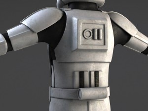 Star Wars Storm Trooper Rigged 3D-Modell