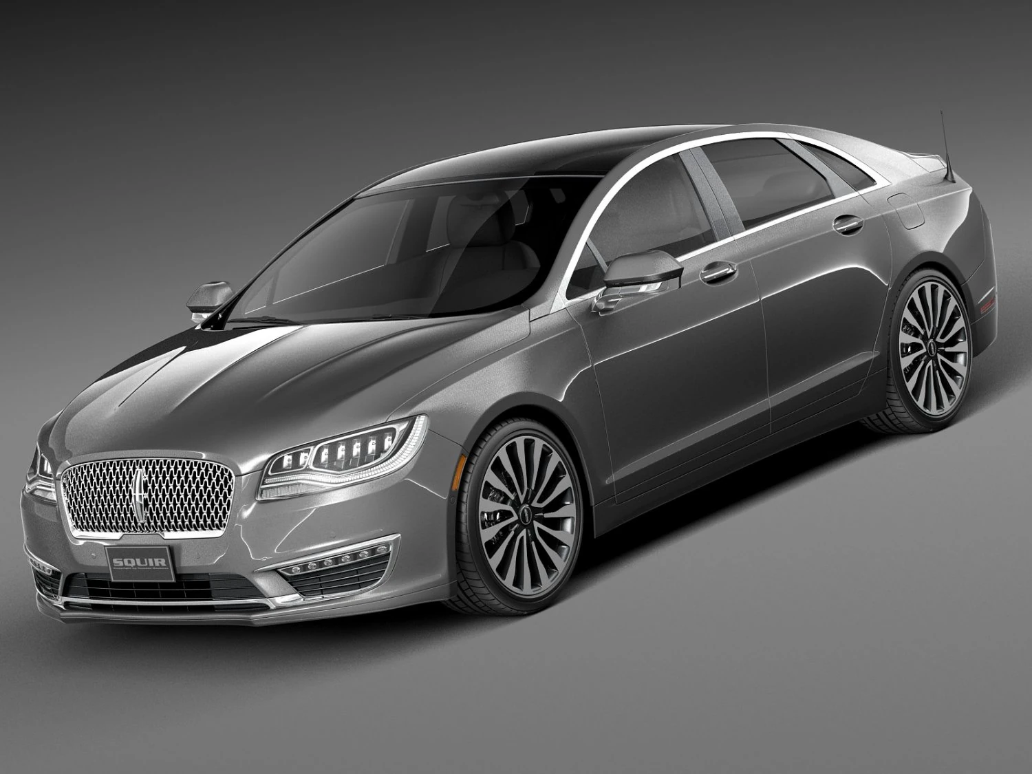 Lincoln MKZ 2017 3D Model .c4d .max .obj .3ds .fbx .stl .blend 