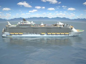 Navio de cruzeiro Oasis of the Seas Modelo 3D