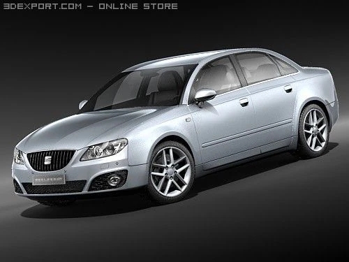 Seat Exeo Sedan 3D Model .c4d .max .obj .3ds .fbx .stl .blend