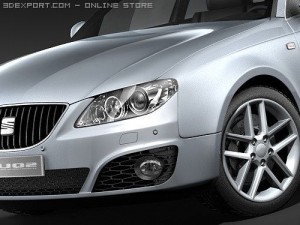 Seat Exeo Sedan 3D 模型