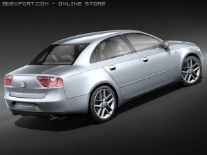 Seat Exeo Sedan 3D 模型