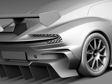 Aston Martin Vulcan 2016 3D Model
