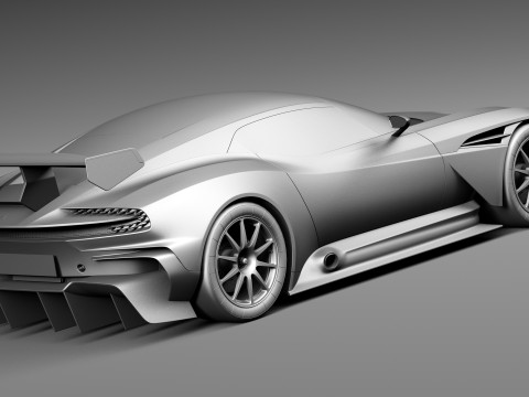 Aston Martin Vulcan 2016 3D Model