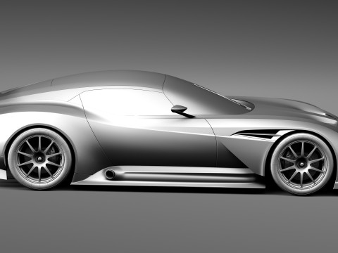 Aston Martin Vulcan 2016 3D Model