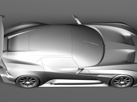 Aston Martin Vulcan 2016 3D Model