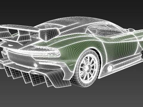 Aston Martin Vulcan 2016 3D Model
