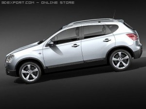 Nissan Qashqai 2 3D Модель