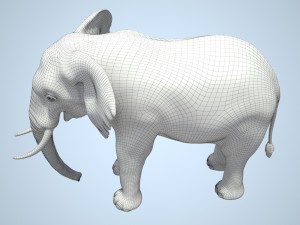African Elephant Rigged for 3dsmax Modèle 3D