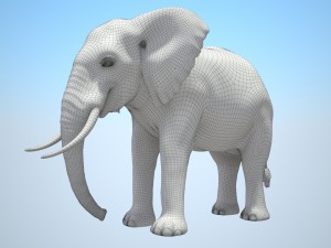 African Elephant Rigged for 3dsmax Modèle 3D