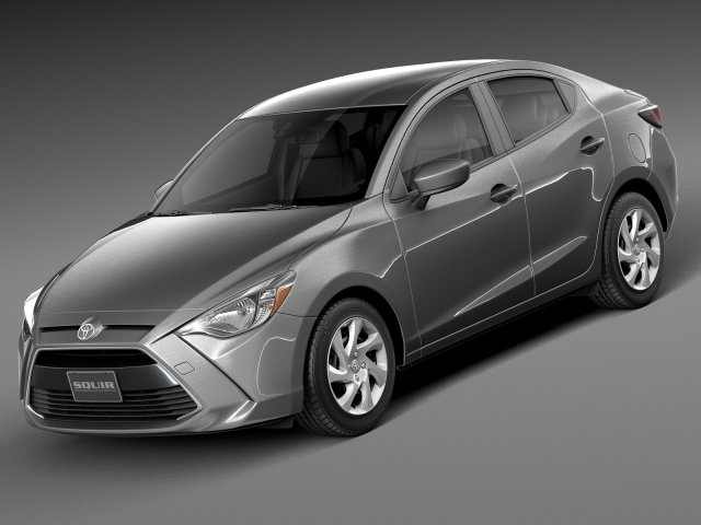 Toyota Yaris Sedan 2016 3D मॉडल .c4d .max .obj .3ds .fbx .stl .blend 