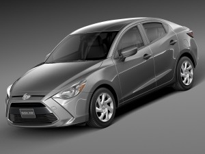 Toyota Yaris Sedan 2016 3D Модель