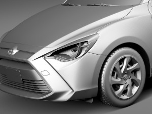 Toyota Yaris Sedan 2016 3D मॉडल