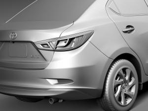 Toyota Yaris Sedan 2016 3D मॉडल