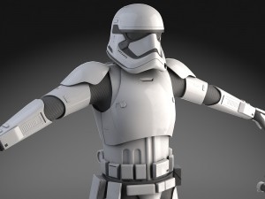 Star Wars First Order Stormtrooper Light Modello 3D