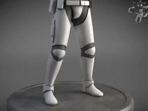 Star Wars First Order Stormtrooper Light 3D Model