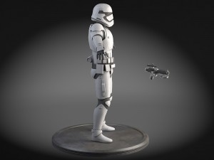 Star Wars First Order Stormtrooper Light Modello 3D