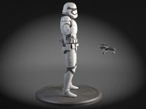 Star Wars First Order Stormtrooper Light 3D Model