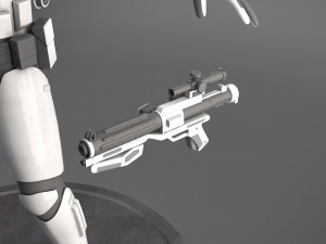 Star Wars First Order Stormtrooper Light Modello 3D