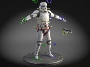 Star Wars First Order Stormtrooper Light Modello 3D