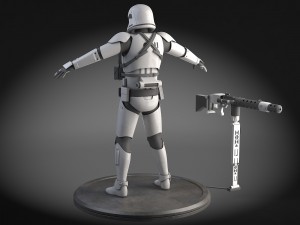 Star Wars First Order Stormtrooper Heavy 3D-Modell