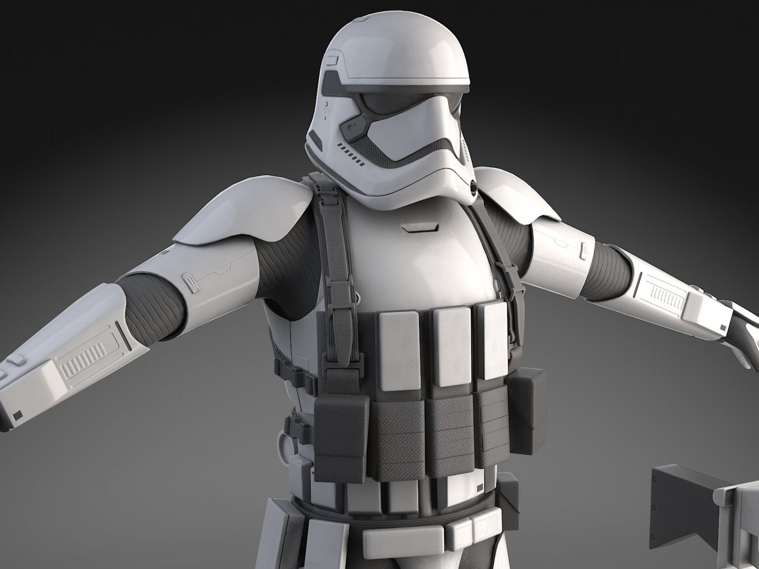 Star Wars First Order Stormtrooper Heavy 3d Model In Man 3dexport