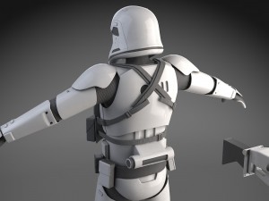 Star Wars First Order Stormtrooper Heavy 3D-Modell