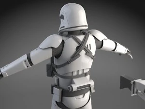 Star Wars First Order Stormtrooper Heavy 3D Model