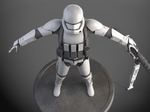 Star Wars First Order Stormtrooper Heavy 3D-Modell
